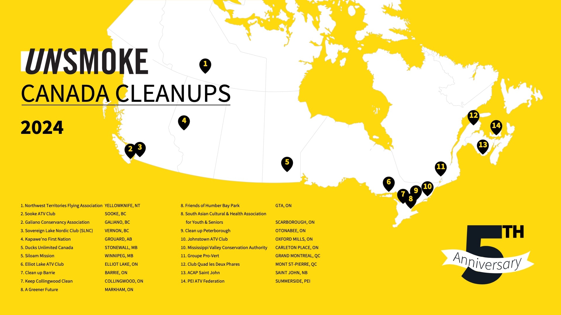 canada cleanup map